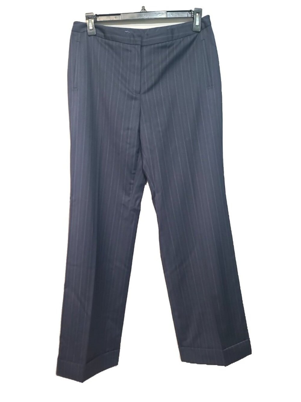 Brooks Brother Catherine Pants Size 12 Navy Blue Excellent Regular
